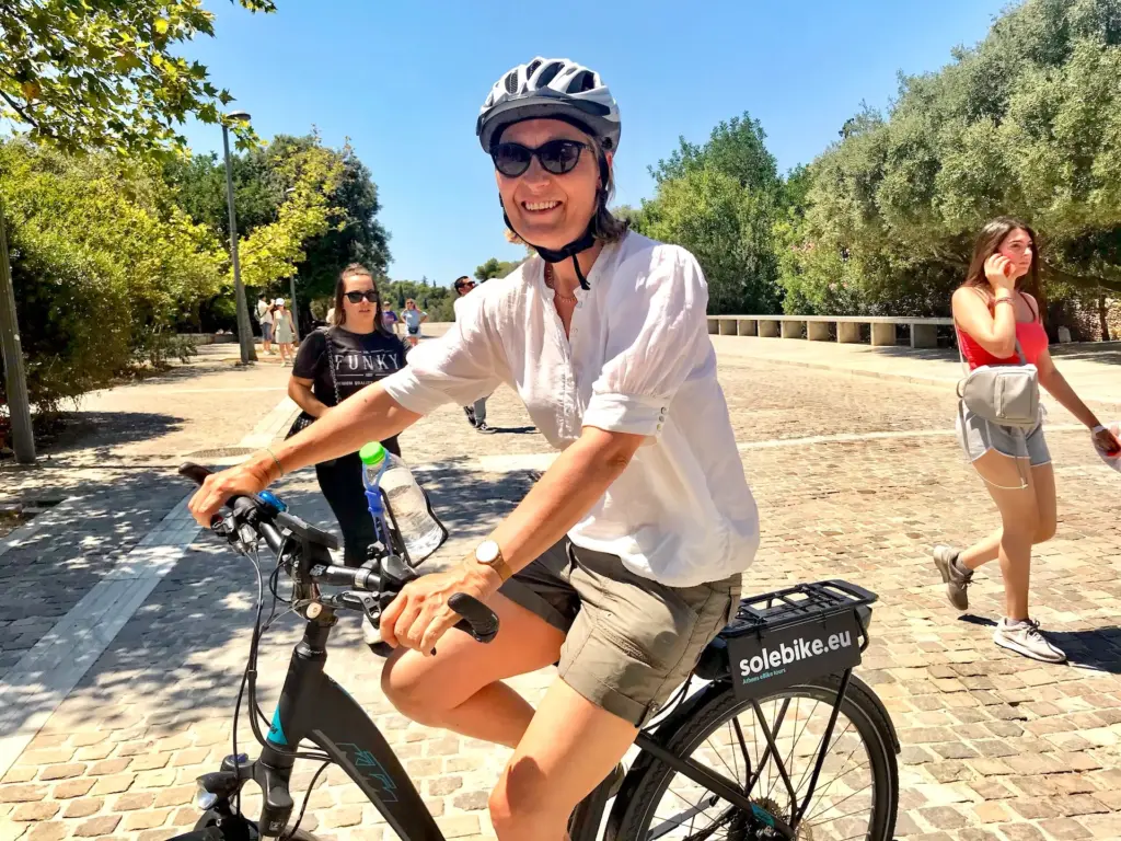 E-bike at Dionysiou Areopagitou, Athens