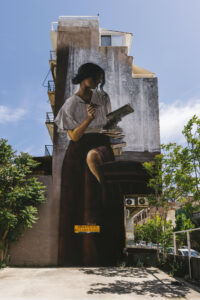 Omonia square mural