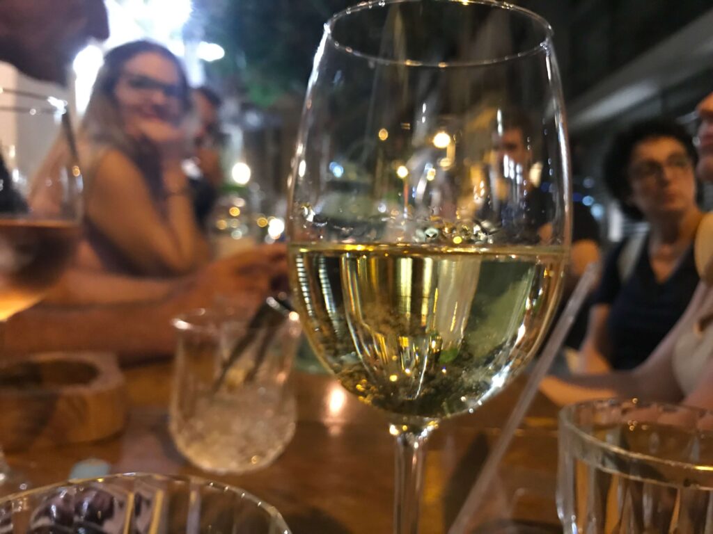 Athens by night, wine tasting