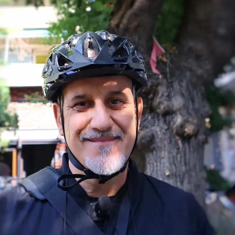 Nasos, civil engineer, Solebike special tours host in Athens