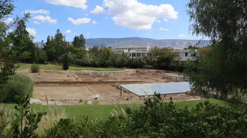 Aristotle’s Lyceum archaeological site in Athens on the Journey into Philosophical Athens eBike tour