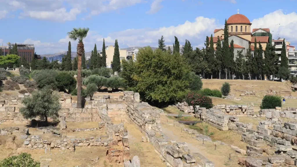 Kerameikos excavation site in Athens on the Journey into Philosophical Athens eBike tour